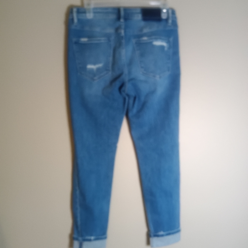 Vervet Blue Jeans High Rise Button Fly Skinny Size 28 - Picture 9 of 16